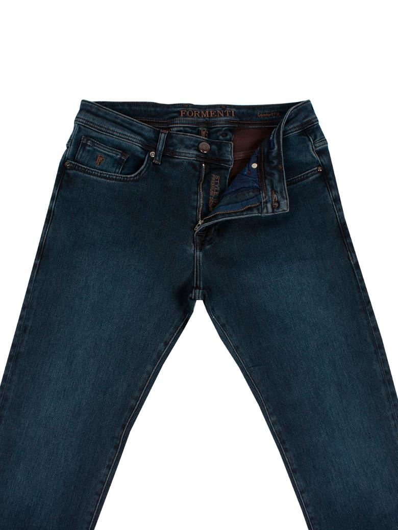 Regular Fit Gece Mavisi Pamuklu Likralı Kot Pantolon