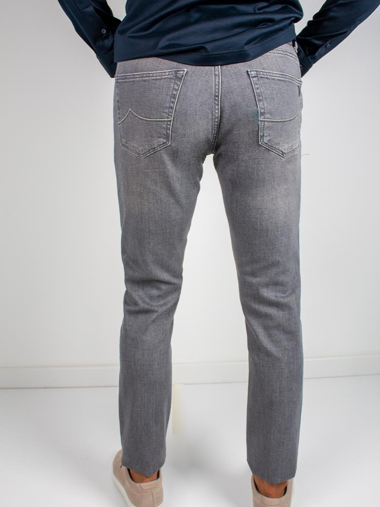 Regular Fit Gri Pamuklu Likralı Kot Pantolon