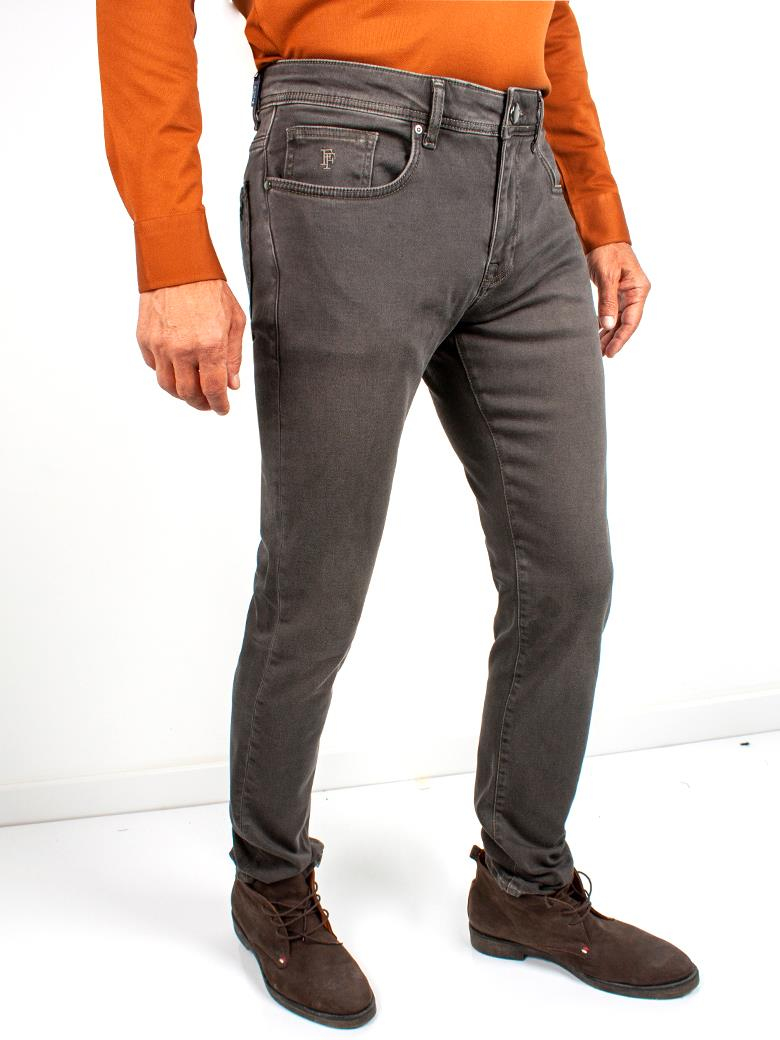 Regular Fit Kahverengi Pamuklu Likralı Kot Pantolon