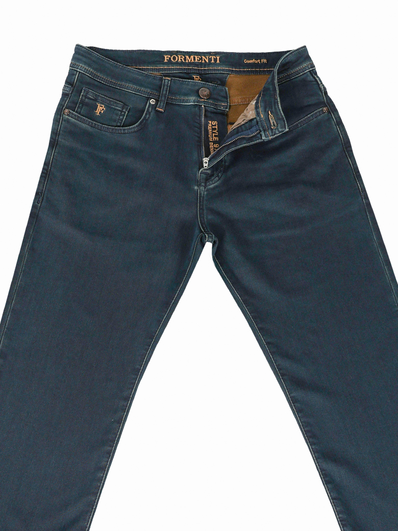 Regular Fit Likralı Kahve Denim Kot Pantolon