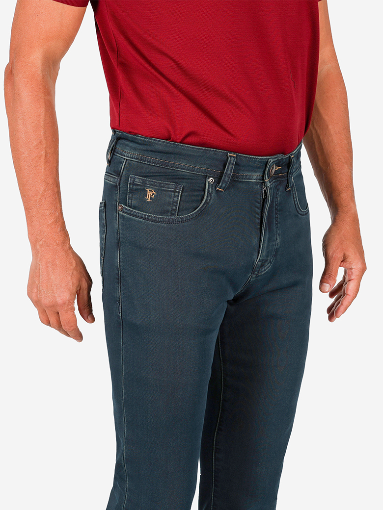Regular Fit Likralı Kahve Denim Kot Pantolon