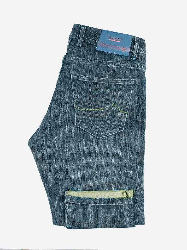 Regular Fit Mavi Pamuklu Likralı Kot Pantolon