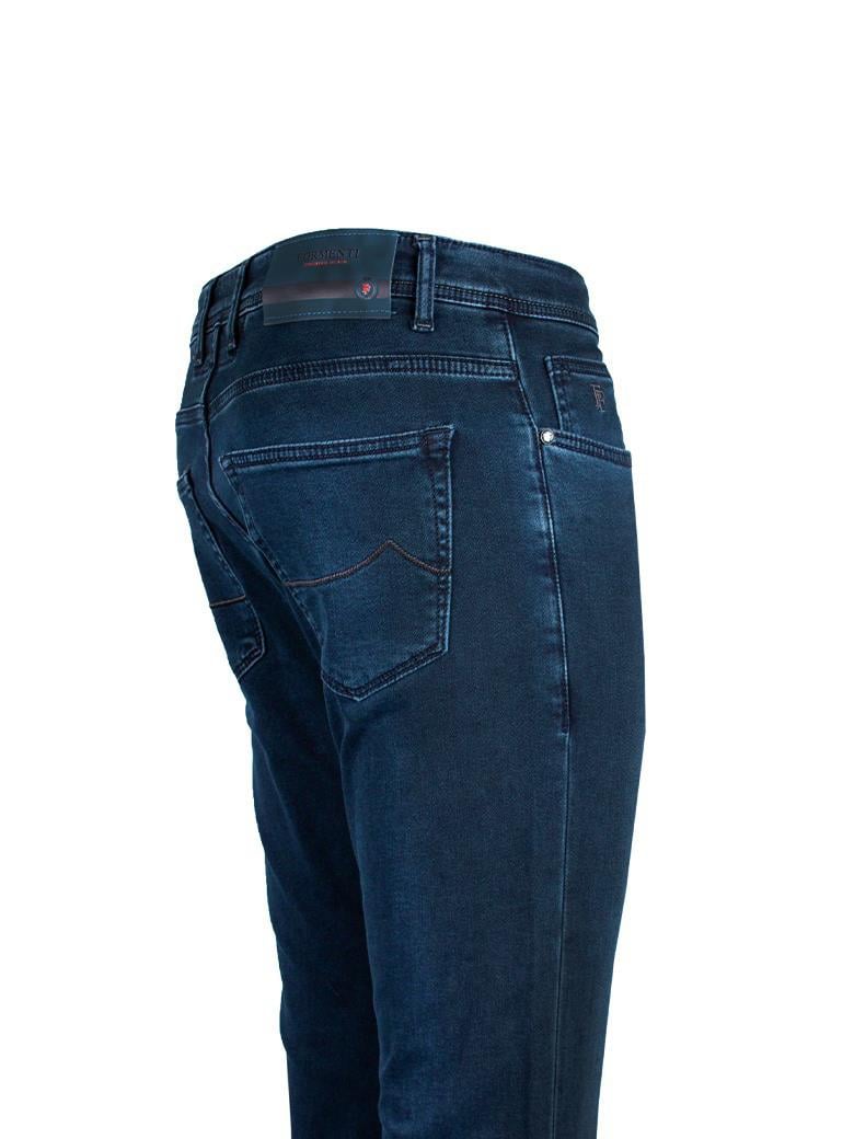 Regular Fit Mavi Pamuklu Likralı Kot Pantolon