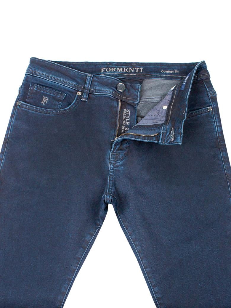 Regular Fit Mavi Pamuklu Likralı Kot Pantolon