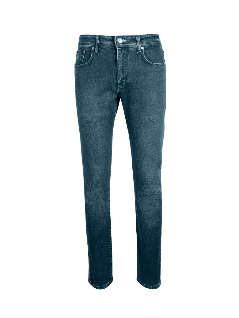 Regular Fit Mavi Pamuklu Likralı Kot Pantolon