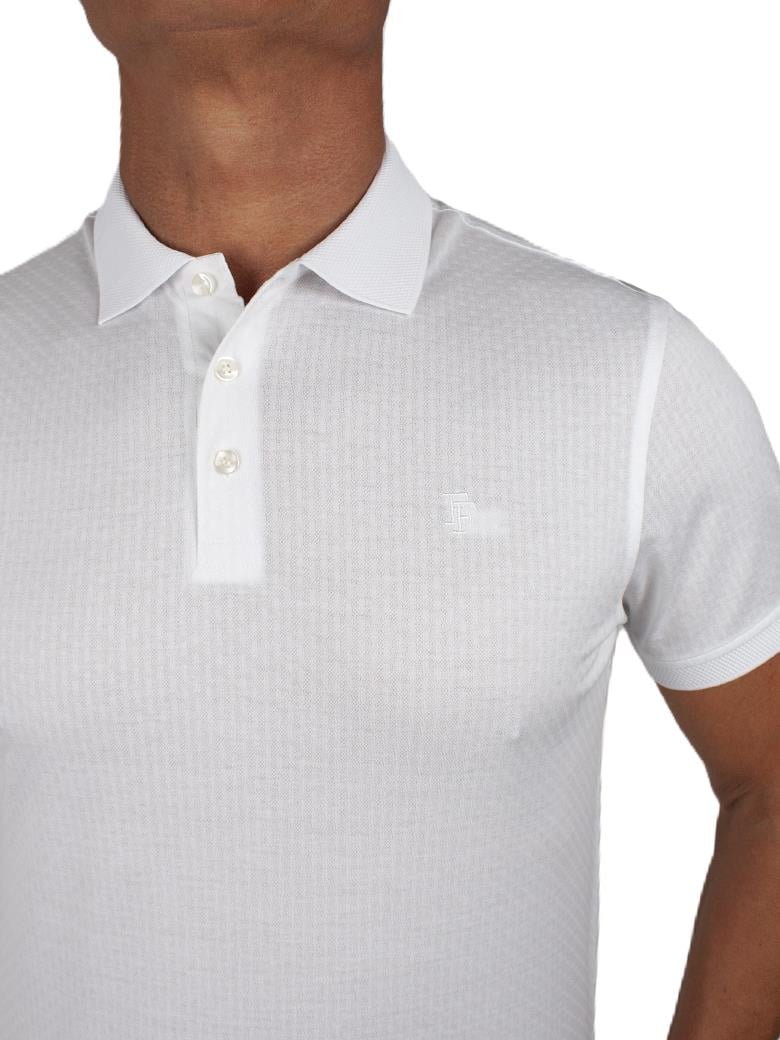 Regular Fit Merserize %100 Pamuk Beyaz Polo Yaka Tişört