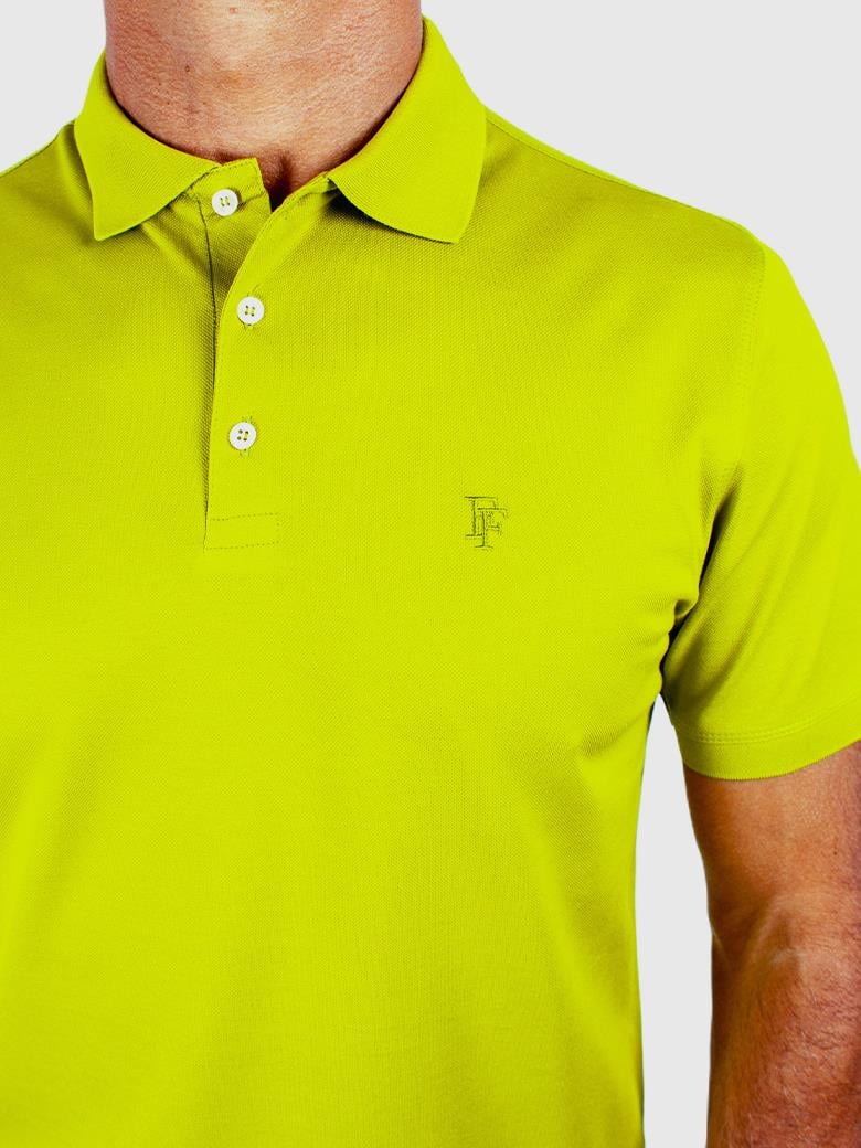 Regular Fit Merserize %100 Pamuk Fıstık Yeşili Polo Yaka Tişört