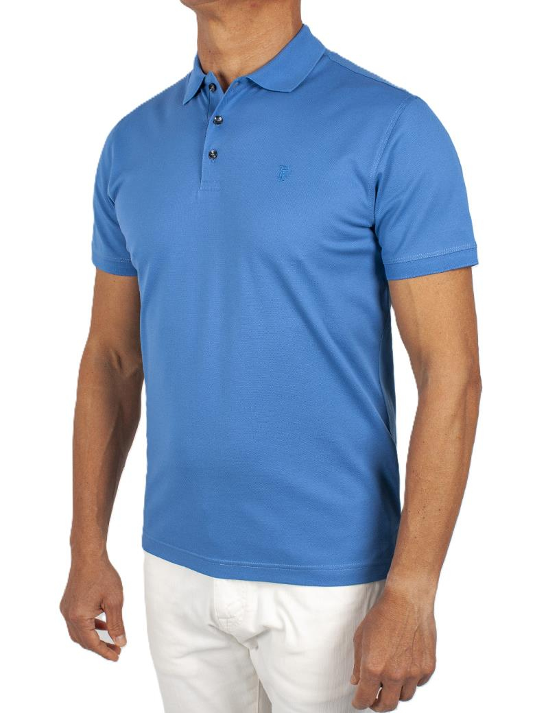 Regular Fit Merserize %100 Pamuk İndigo Polo Yaka Tişört
