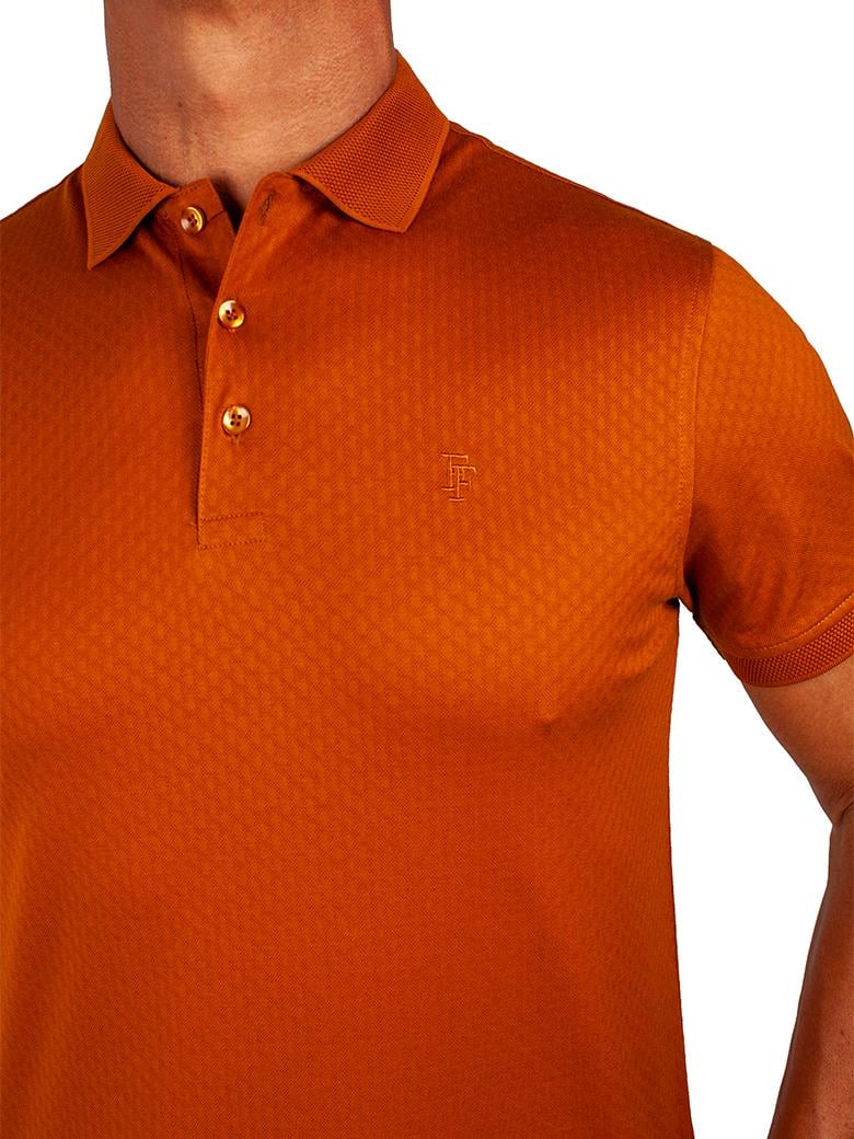 Regular Fit Merserize %100 Pamuk Kiremit Polo Yaka Tişört