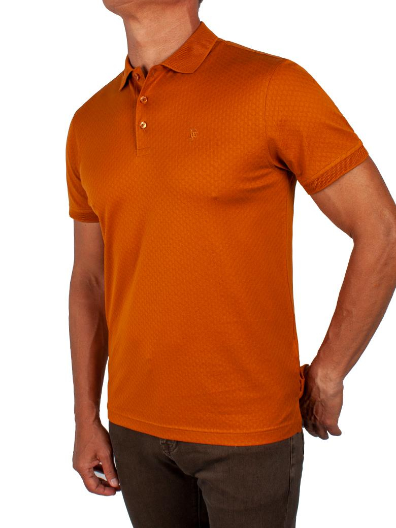 Regular Fit Merserize %100 Pamuk Kiremit Polo Yaka Tişört