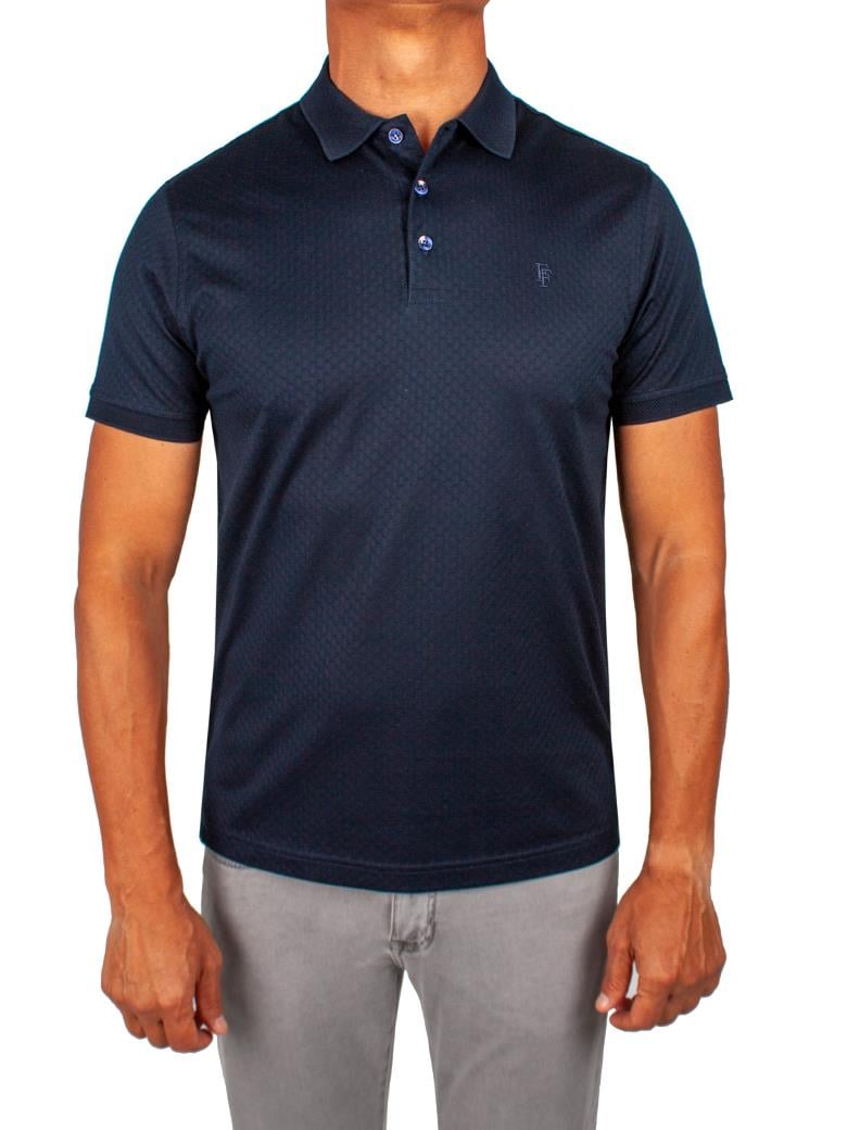 Regular Fit Merserize %100 Pamuk Koyu Lacivert Polo Yaka Tişört