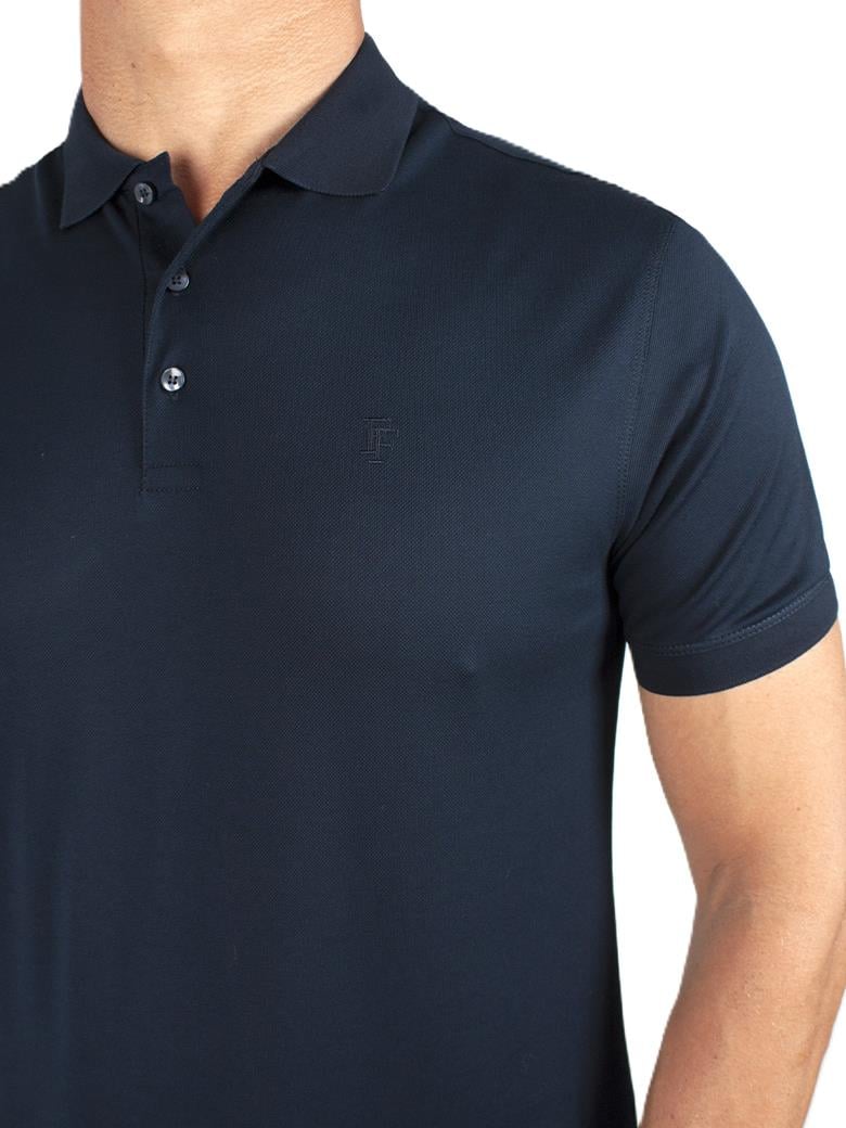 Regular Fit Merserize %100 Pamuk Koyu Lacivert Polo Yaka Tişört