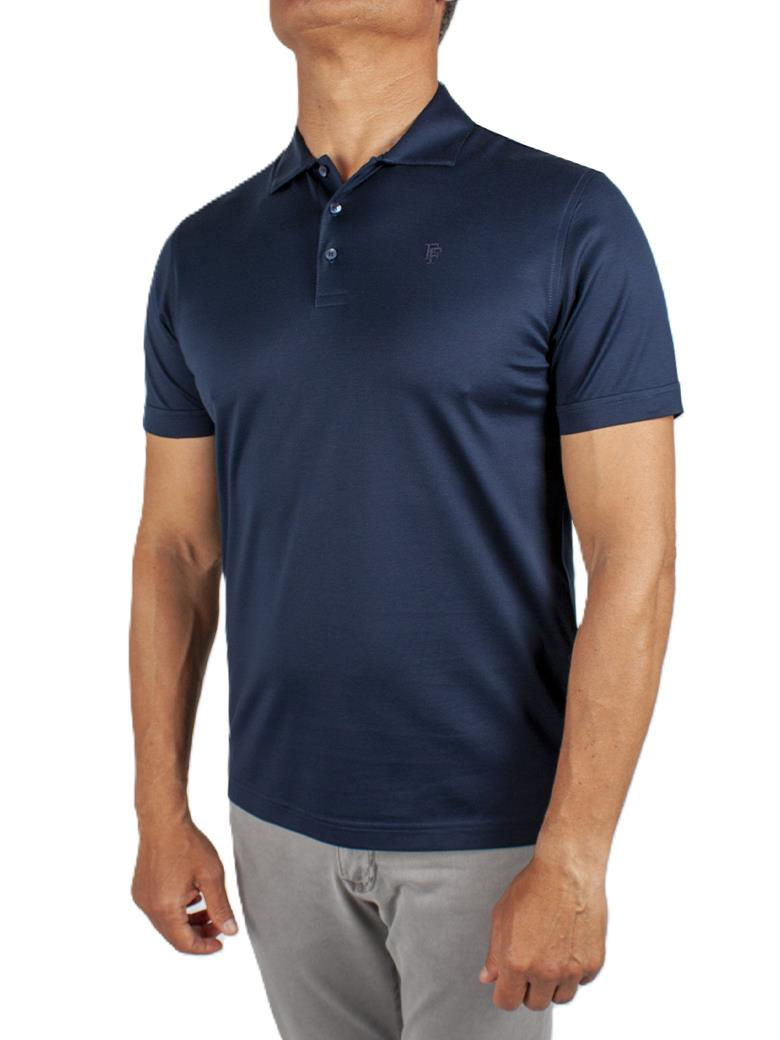 Regular Fit Merserize %100 Pamuk Lacivert Polo Yaka Tişört