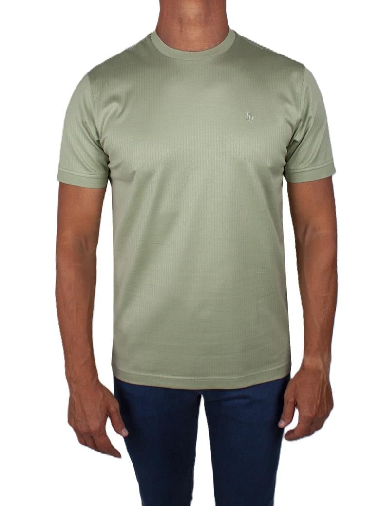 Regular Fit Merserize %100 Pamuk Mint Bisiklet Yaka Tişört