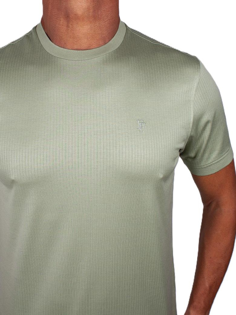 Regular Fit Merserize %100 Pamuk Mint Bisiklet Yaka Tişört