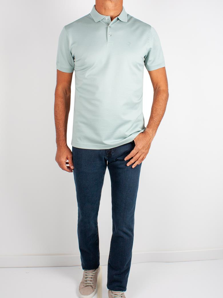 Regular Fit Merserize %100 Pamuk Mint Polo Yaka Tişört