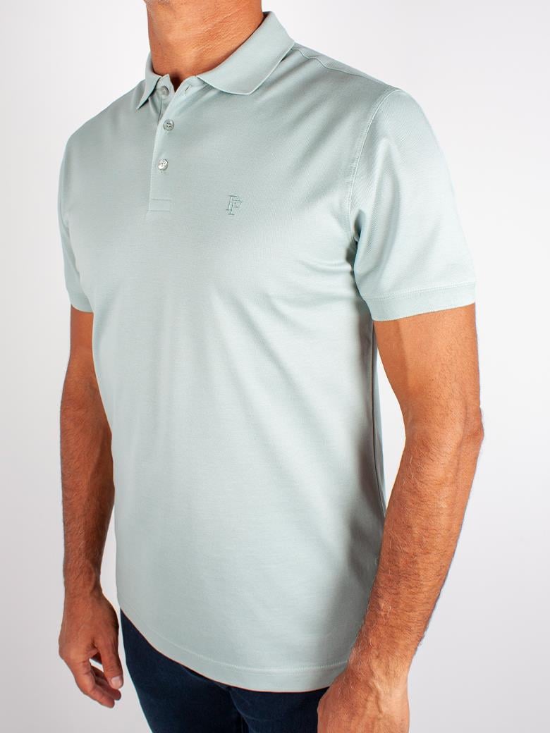 Regular Fit Merserize %100 Pamuk Mint Polo Yaka Tişört