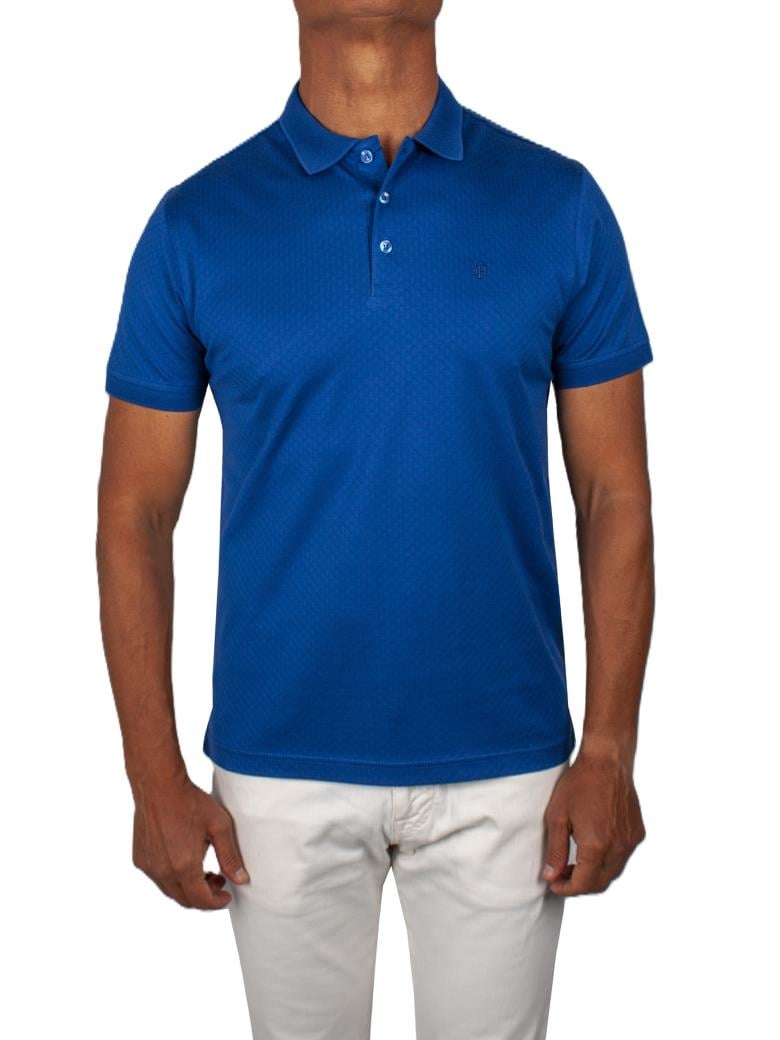 Regular Fit Merserize %100 Pamuk Saks Polo Yaka Tişört