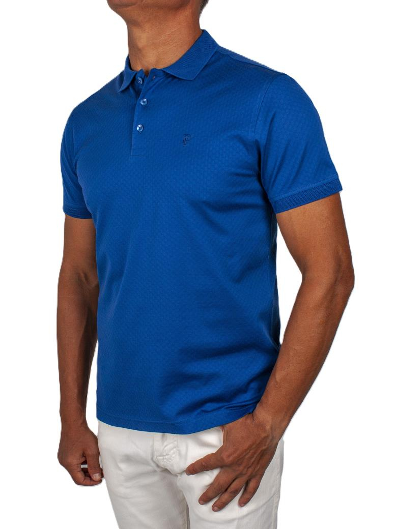 Regular Fit Merserize %100 Pamuk Saks Polo Yaka Tişört