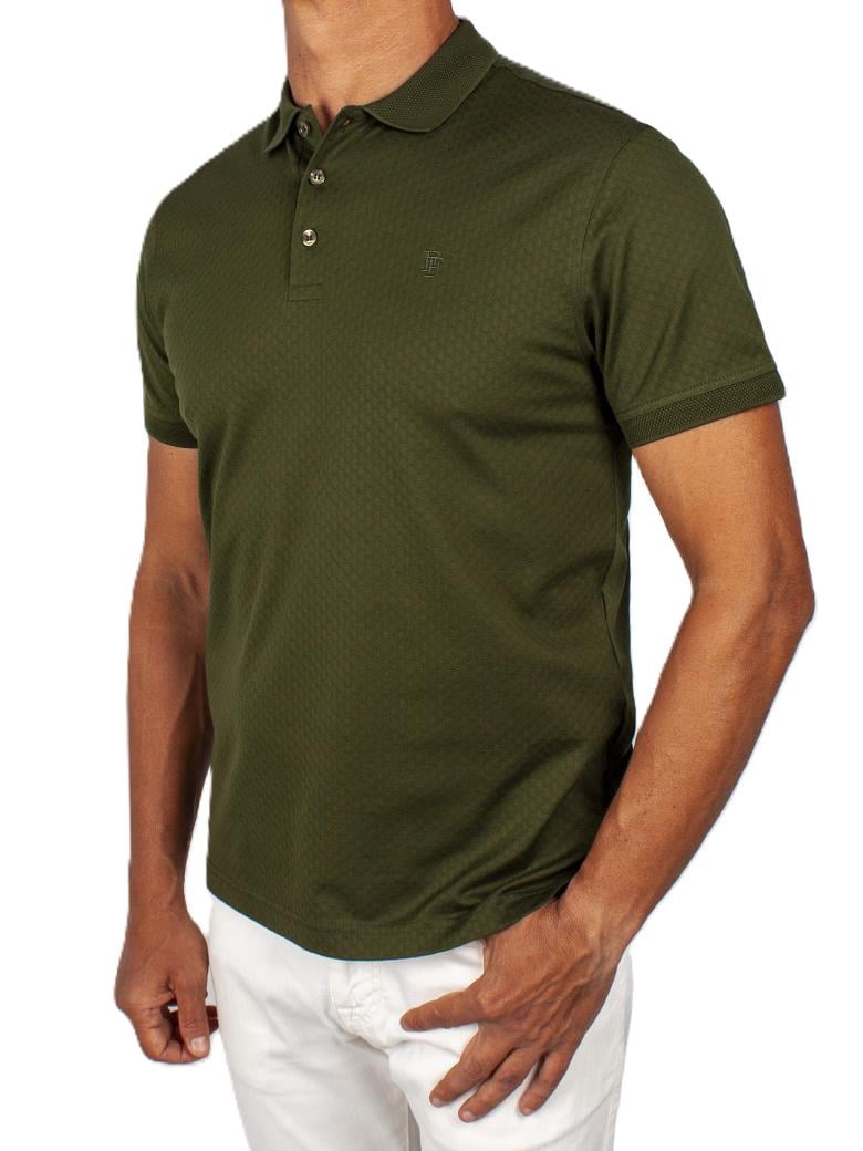 Regular Fit Merserize %100 Pamuk Yeşil Polo Yaka Tişört