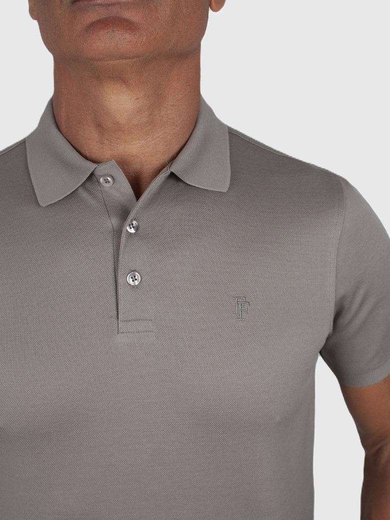Regular Fit Merserize Vizon Polo Yaka Tişört
