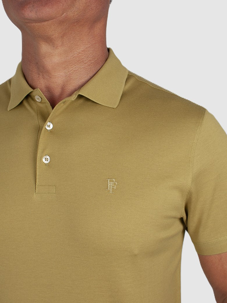 Regular Fit Merserize Y.Yeşili Polo Yaka Tişört