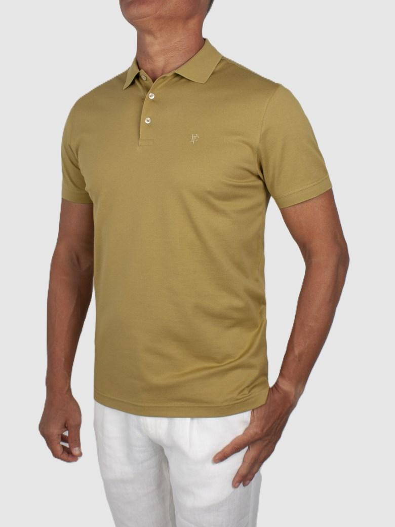 Regular Fit Merserize Y.Yeşili Polo Yaka Tişört