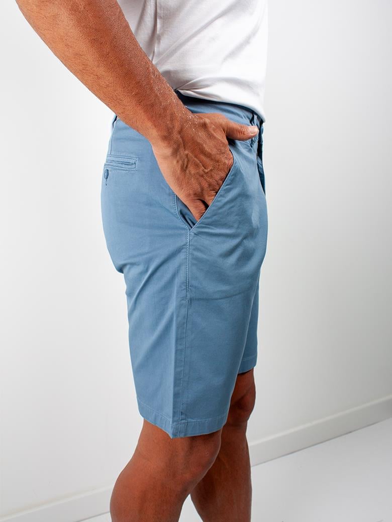 Regular Fit Normal Kesim Likralı Denim Mavi Şort