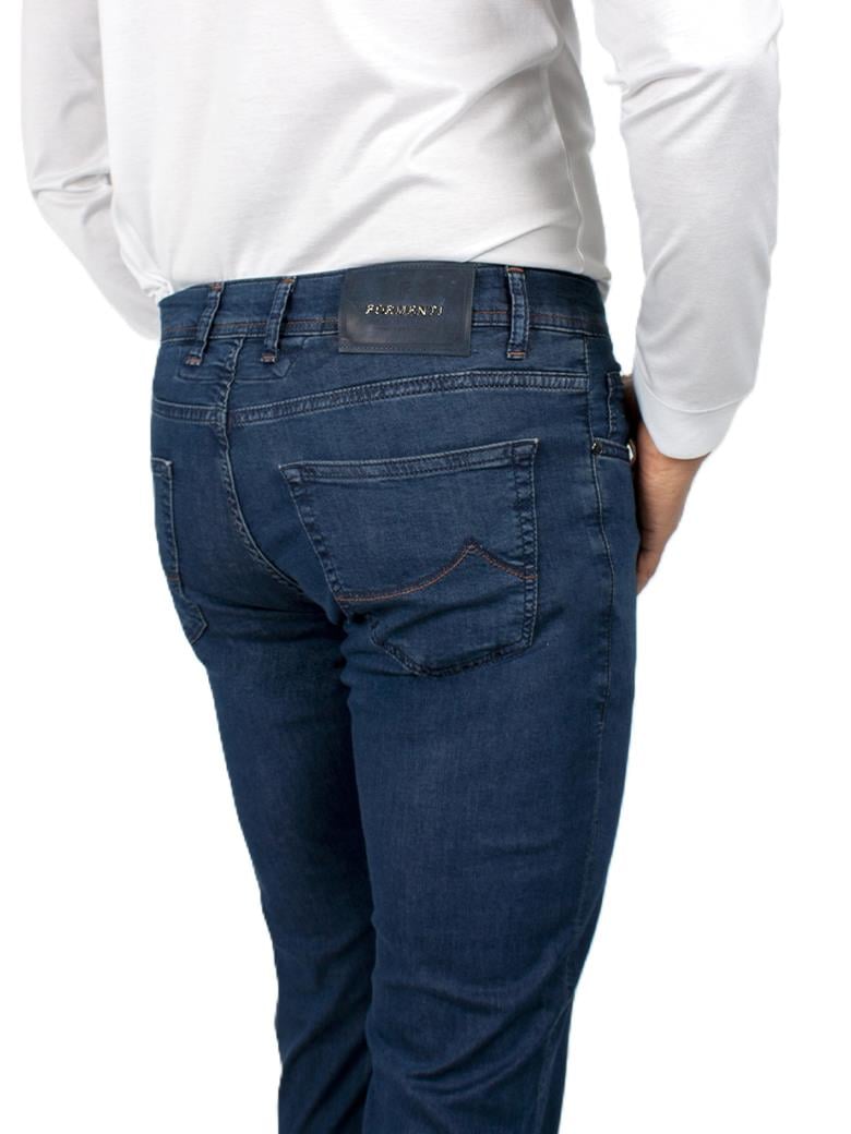 Regular Fit Normal Kesim Likralı Gece Mavisi Kot Pantolon