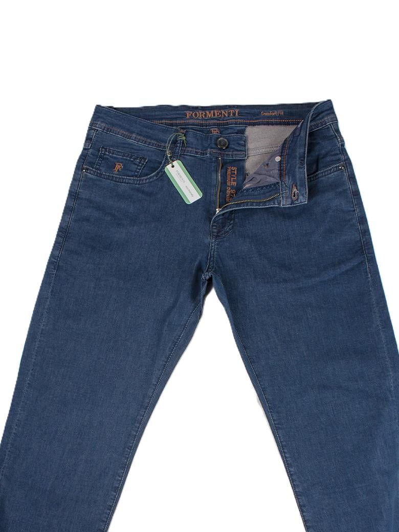 Regular Fit Normal Kesim Likralı Gece Mavisi Kot Pantolon