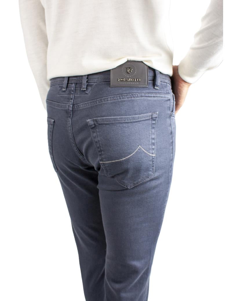Regular Fit Normal Kesim Likralı Gri Denim Kot Pantolon