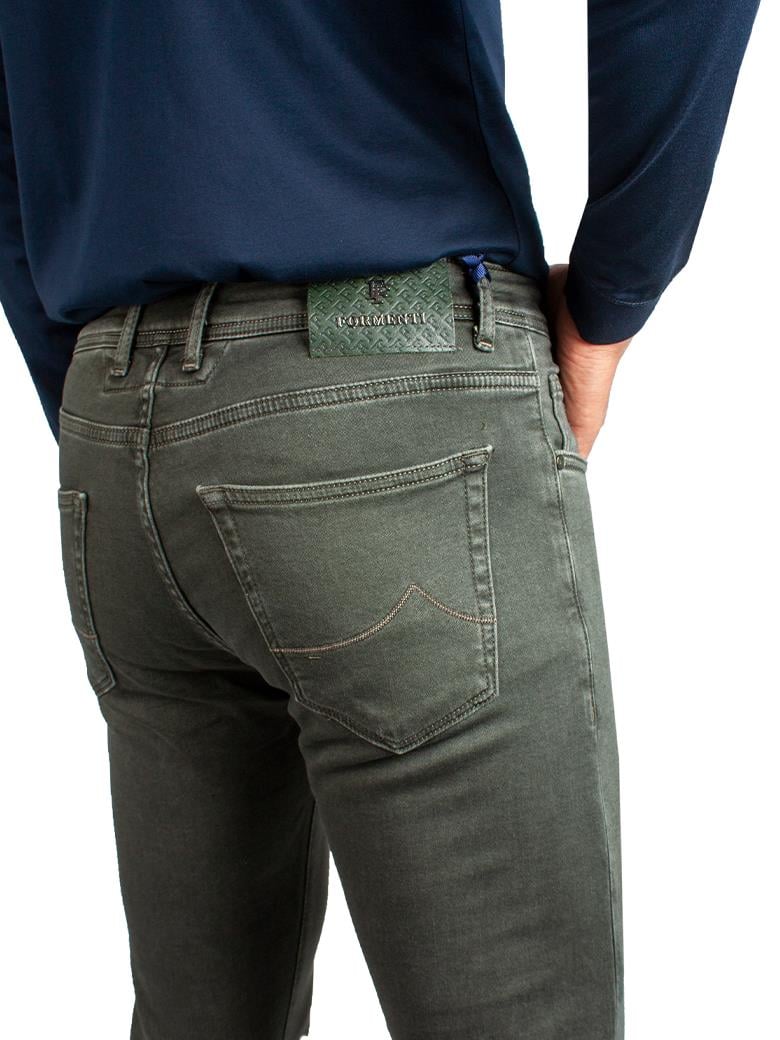 Regular Fit Normal Kesim Likralı Haki Denim Kot Pantolon