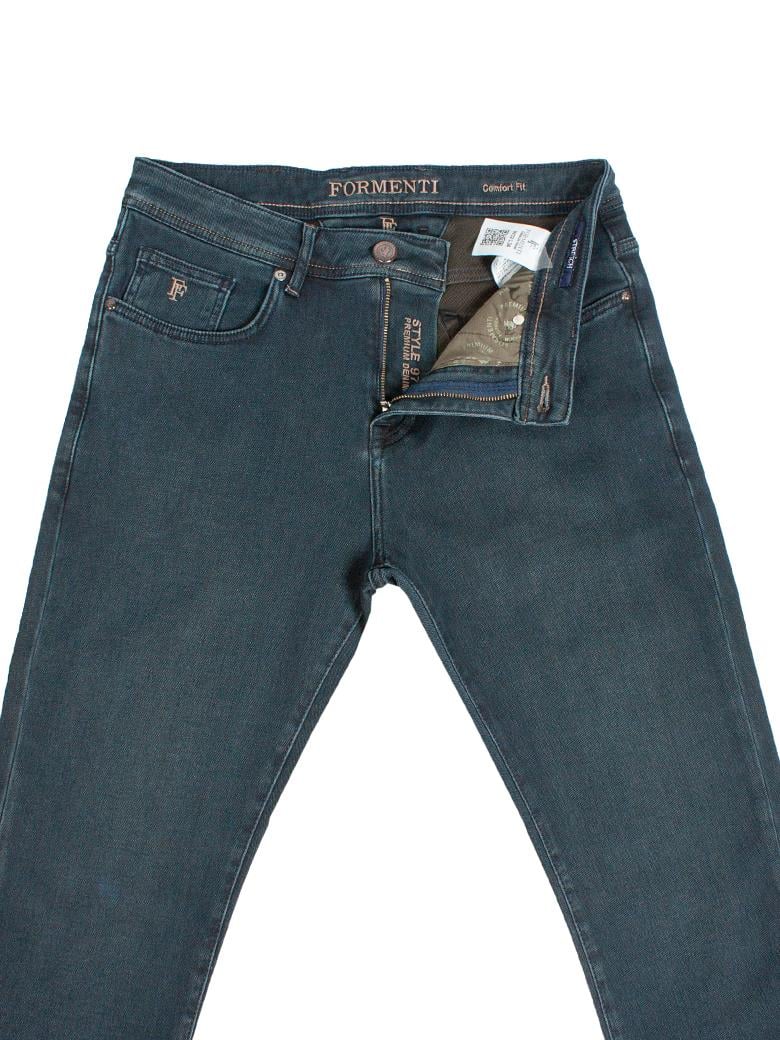 Regular Fit Normal Kesim Likralı Haki Denim Kot Pantolon