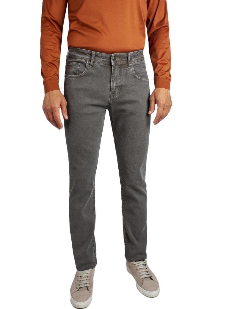 Regular Fit Normal Kesim Likralı Haki Denim Kot Pantolon