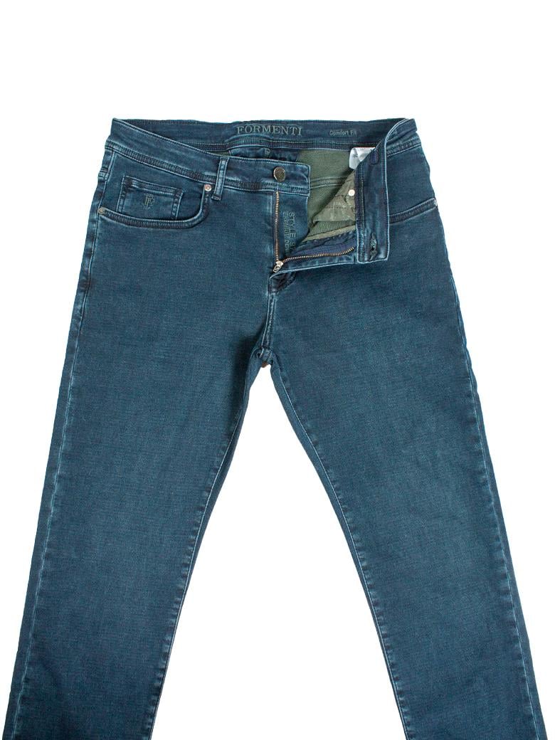 Regular Fit Normal Kesim Likralı Haki Denim Kot Pantolon