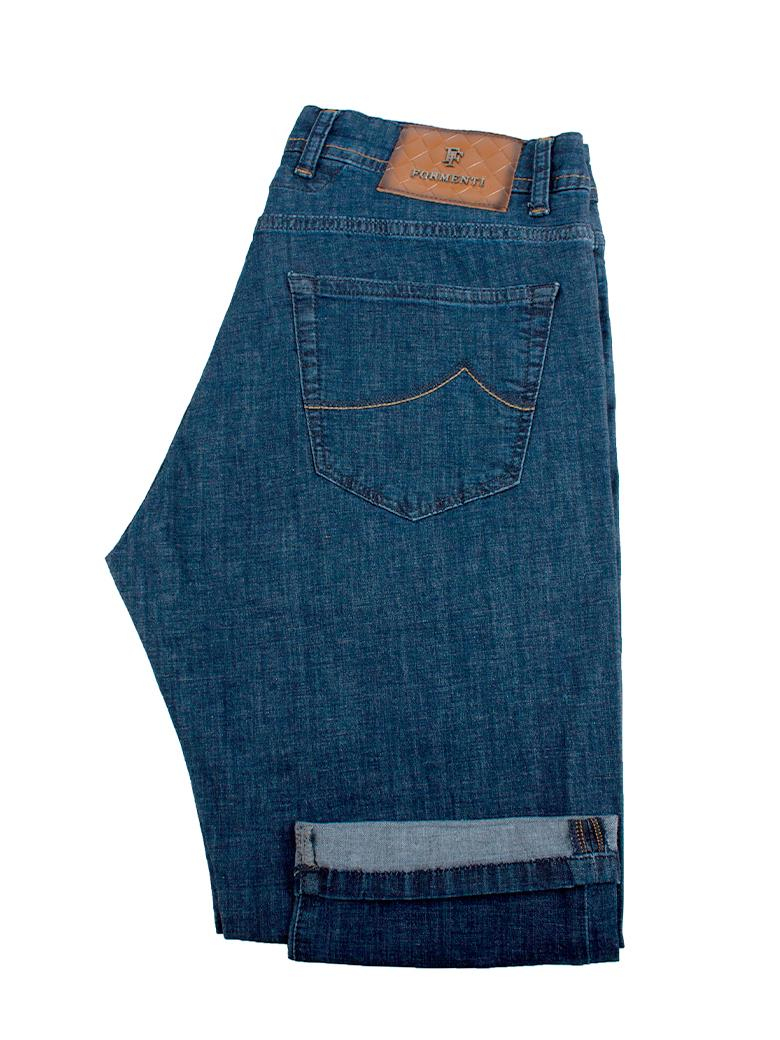 Regular Fit Normal Kesim Likralı Koyu Mavi Kot Pantolon