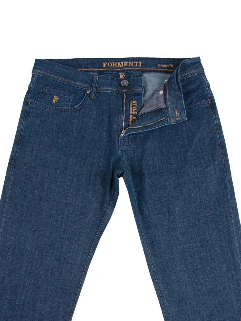 Regular Fit Normal Kesim Likralı Koyu Mavi Kot Pantolon