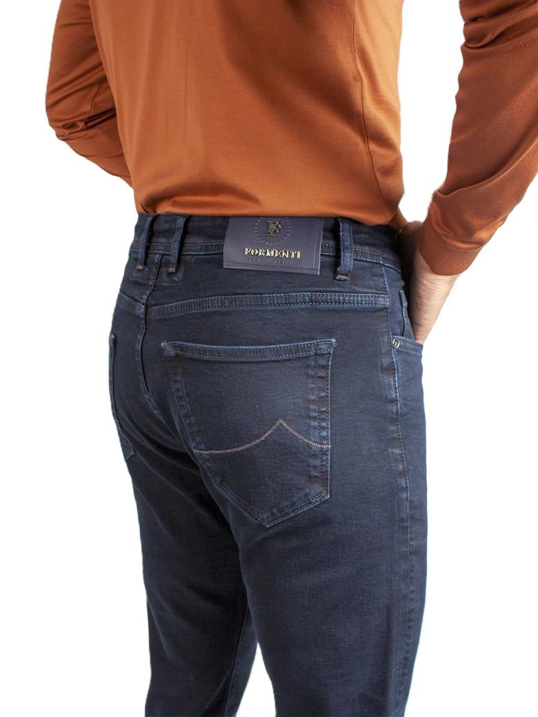 Regular Fit Normal Kesim Likralı Lacivert Denim Kot Pantolon