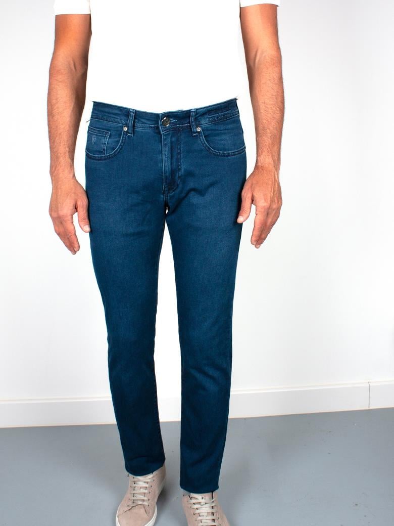 Regular Fit Normal Kesim Likralı Mavi Kot Pantolon