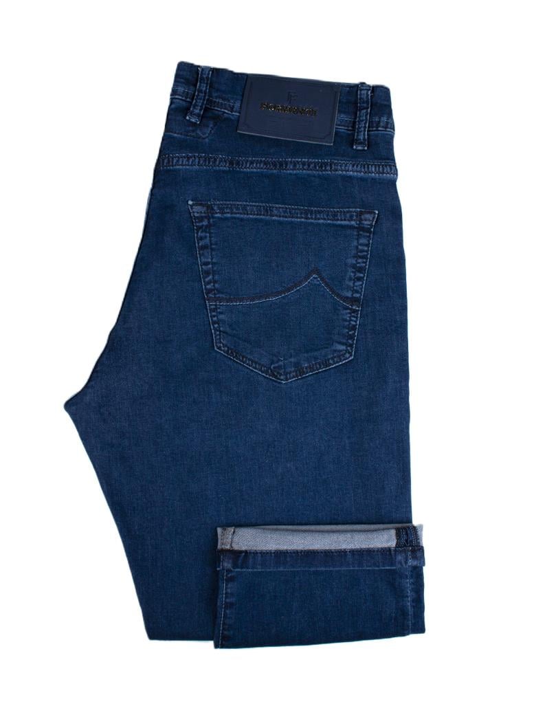 Regular Fit Normal Kesim Likralı Mavi Kot Pantolon