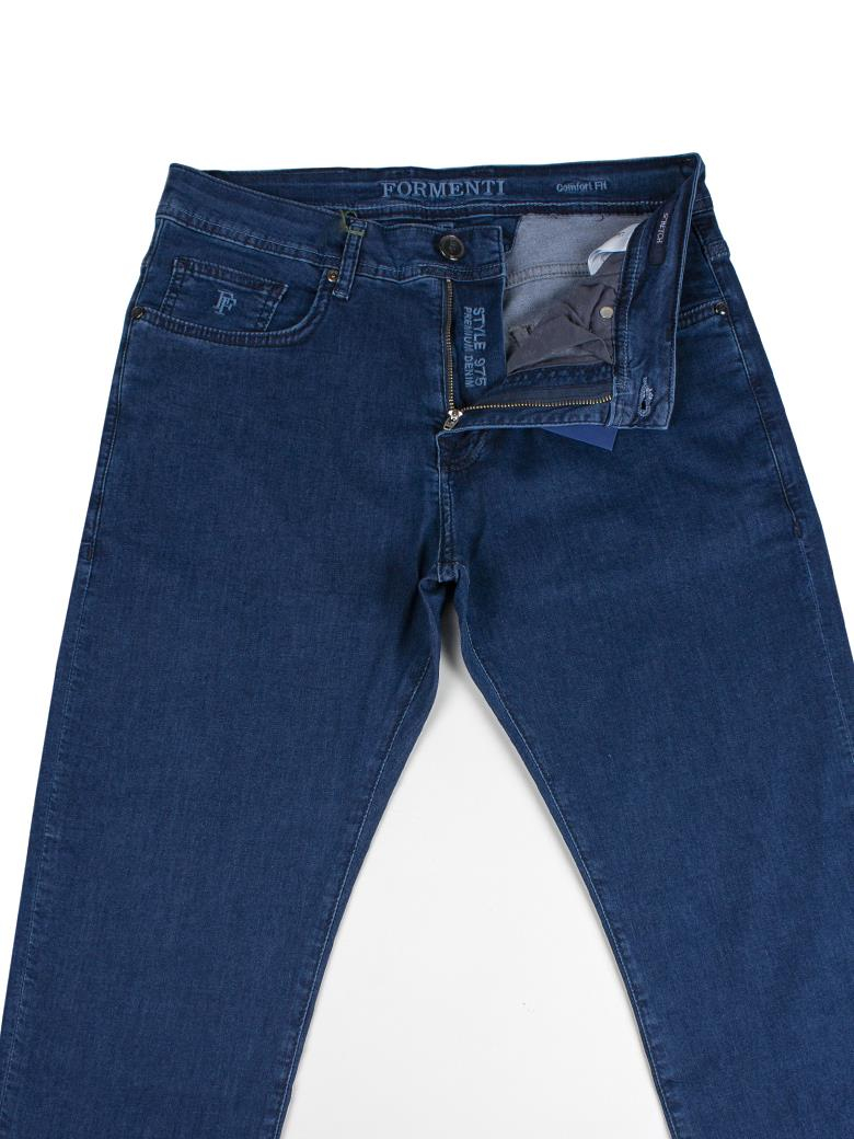 Regular Fit Normal Kesim Likralı Mavi Kot Pantolon