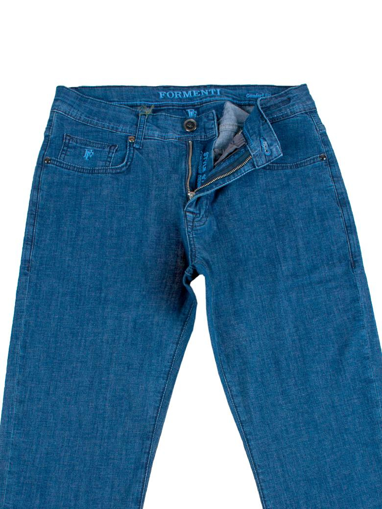 Regular Fit Normal Kesim Likralı Mavi Kot Pantolon