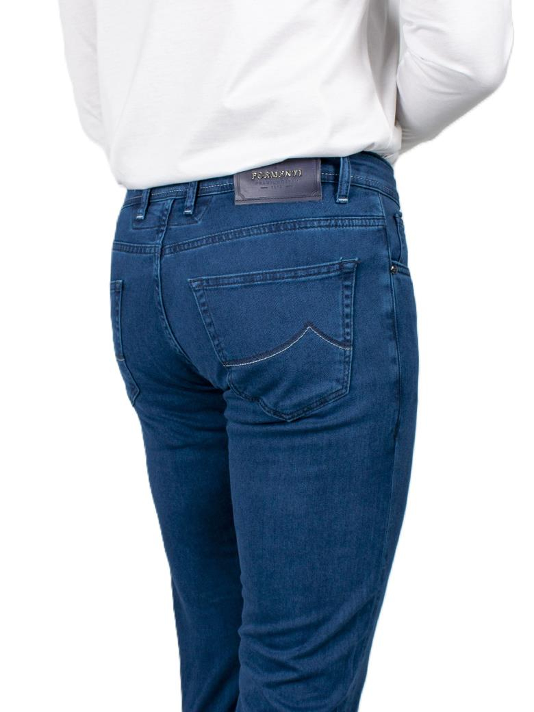 Regular Fit Normal Kesim Likralı Petrol Kot Pantolon