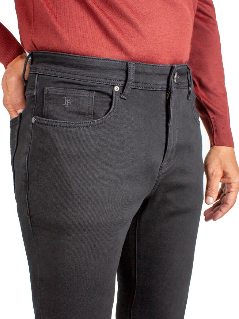 Regular Fit Normal Kesim Likralı Siyah Denim Kot Pantolon