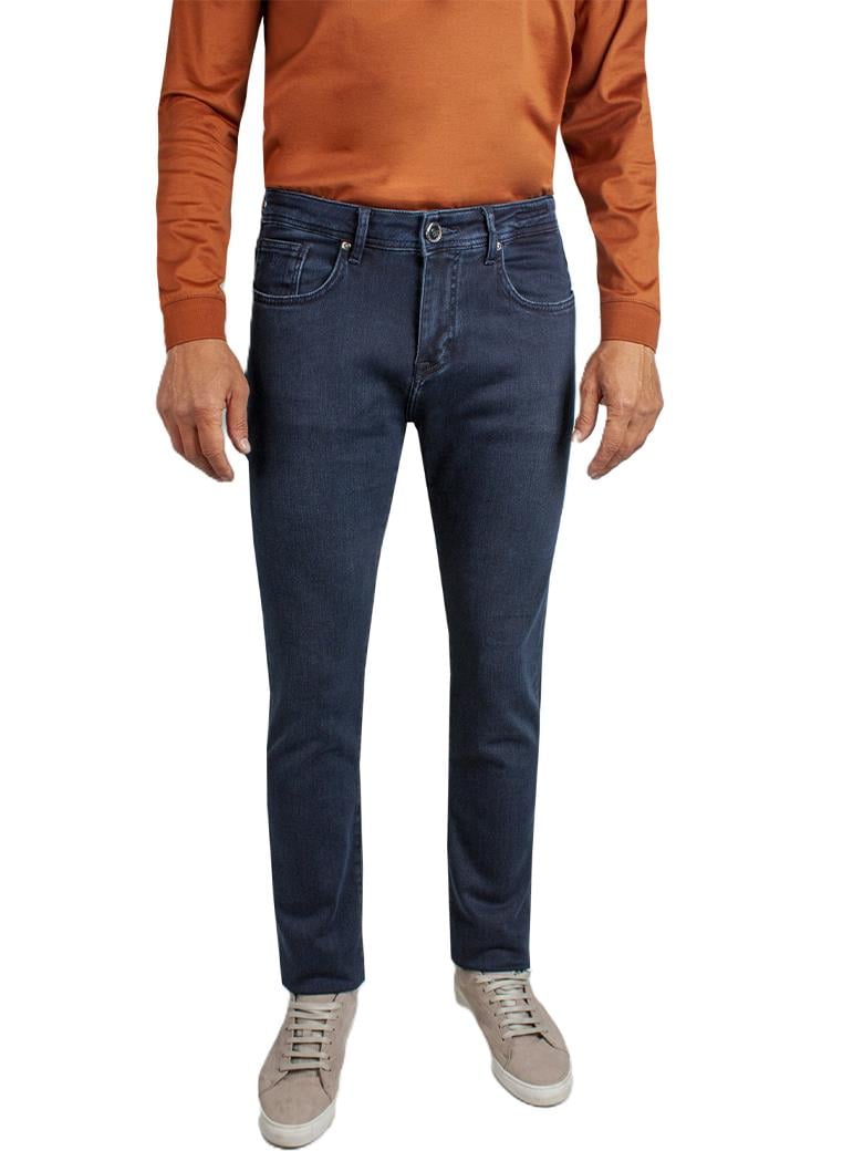 Regular Fit Normal Kesim Likralı Siyah Denim Kot Pantolon
