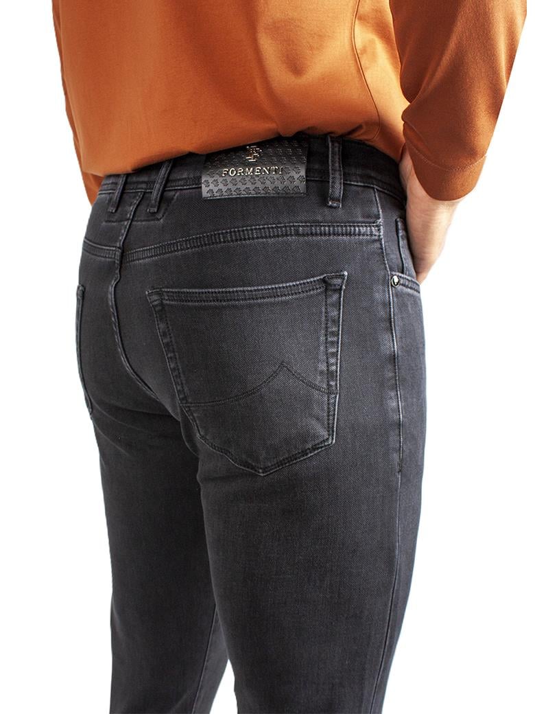 Regular Fit Normal Kesim Likralı Siyah Denim Kot Pantolon