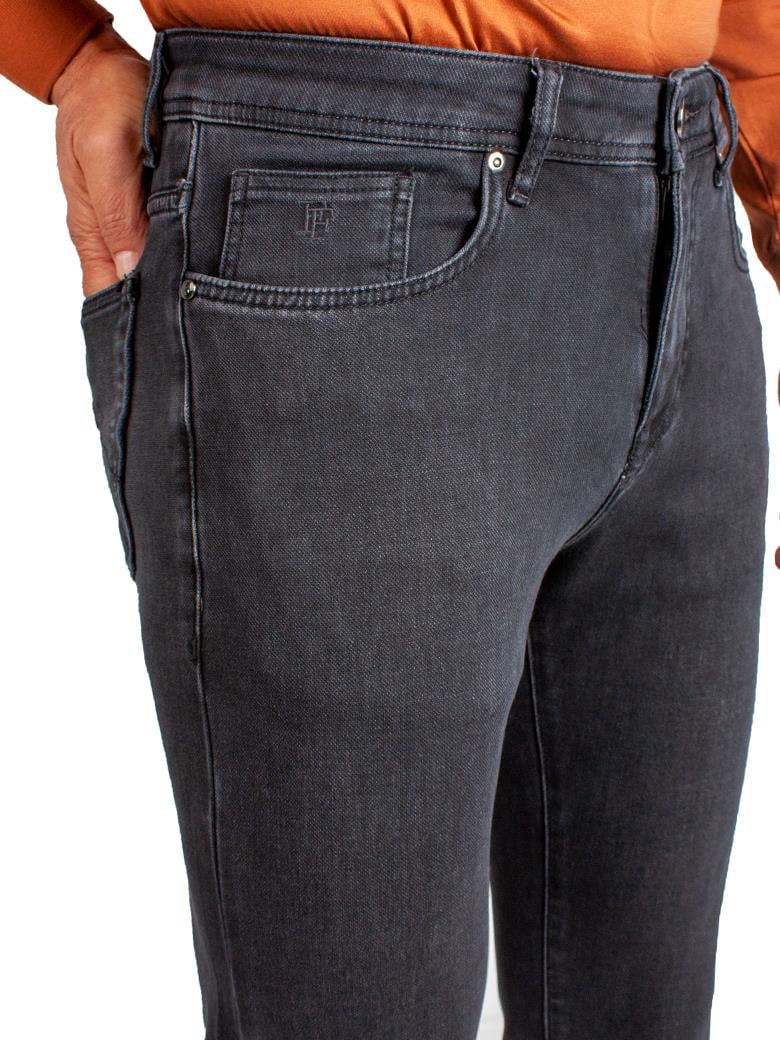 Regular Fit Normal Kesim Likralı Siyah Denim Kot Pantolon