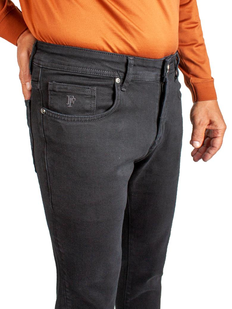 Regular Fit Normal Kesim Likralı Siyah Denim Kot Pantolon