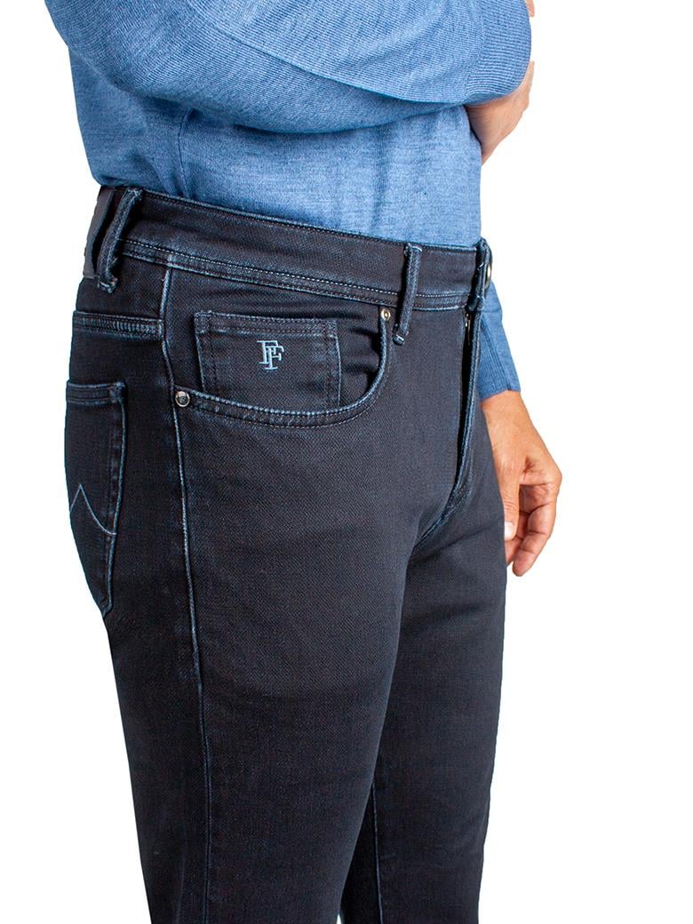 Regular Fit Normal Kesim Likralı Siyah Denim Kot Pantolon