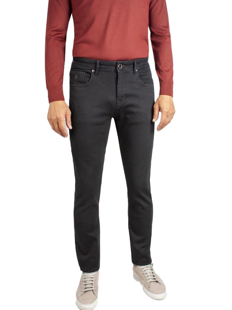 Regular Fit Normal Kesim Likralı Siyah Denim Kot Pantolon